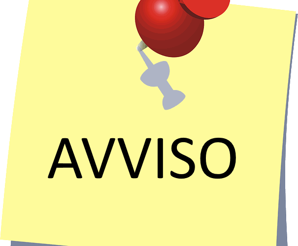 post it 'Avviso'